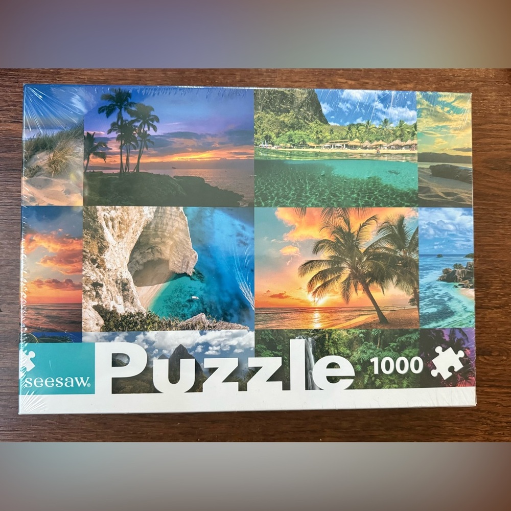 NIB Seesaw 1000 Piece Landscape Jigsaw Puzzle “Sunset Sensations”